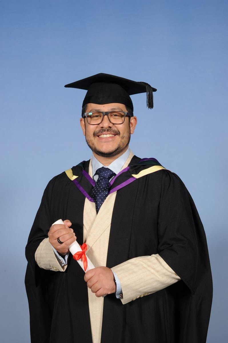 Dr. Singh at his UK postgraduate convocation, MCh in Hip & Knee